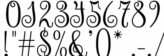 Sevillana-Regular Font OTHER CHARS