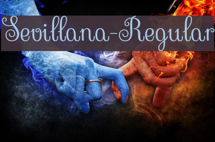 Sevillana-Regular Font examples