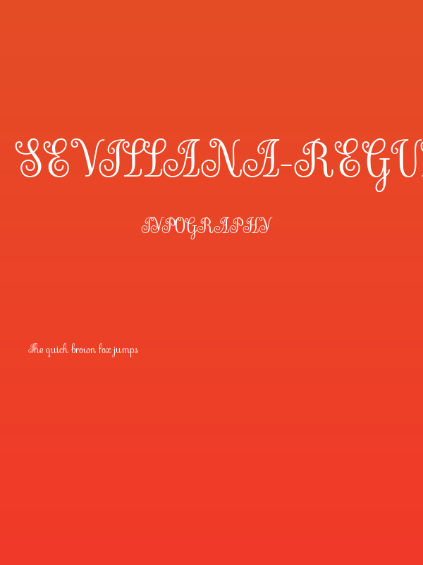 Sevillana-Regular Poster