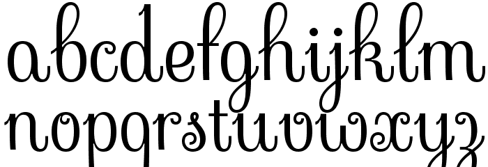 Sevillana-Regular Font LOWERCASE