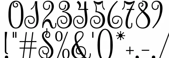 Sevillana Font OTHER CHARS