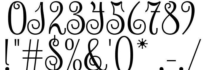 Sevillana Font OTHER CHARS
