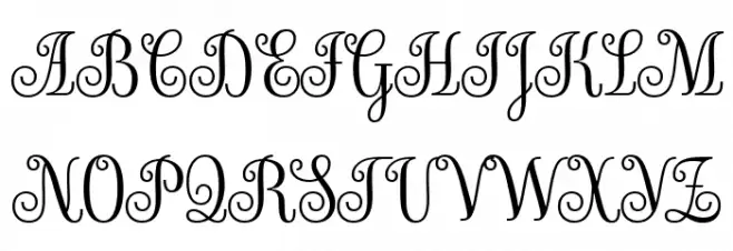 Sevillana Schriftart Groß