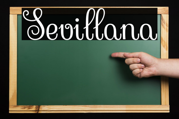 Sevillana Font examples