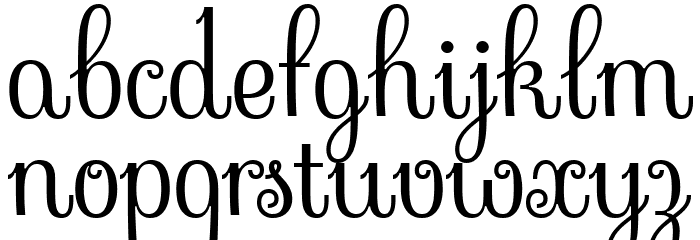 Sevillana Font LOWERCASE