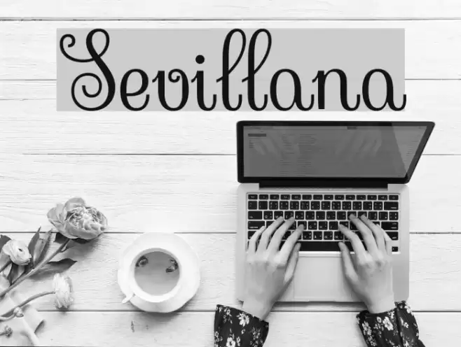 Sevillana Font examples