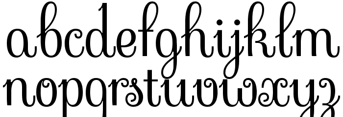 Sevillana Font LOWERCASE