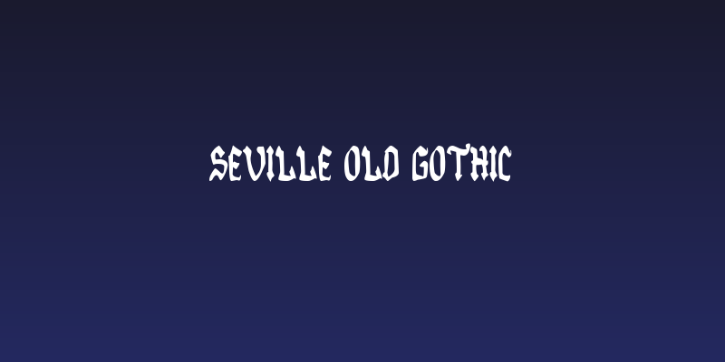 Seville Old Gothic Social Header