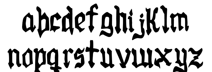 Seville Old Gothic Font LOWERCASE