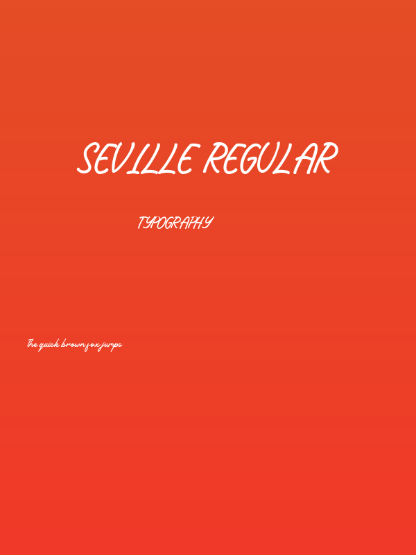 Seville Regular Poster
