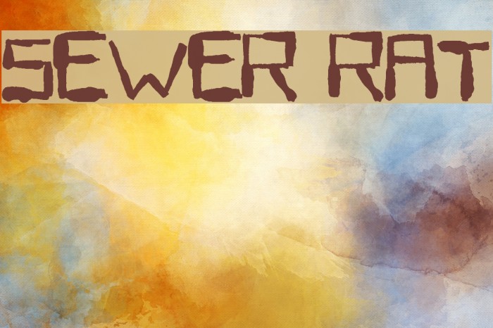 Sewer Rat Font examples