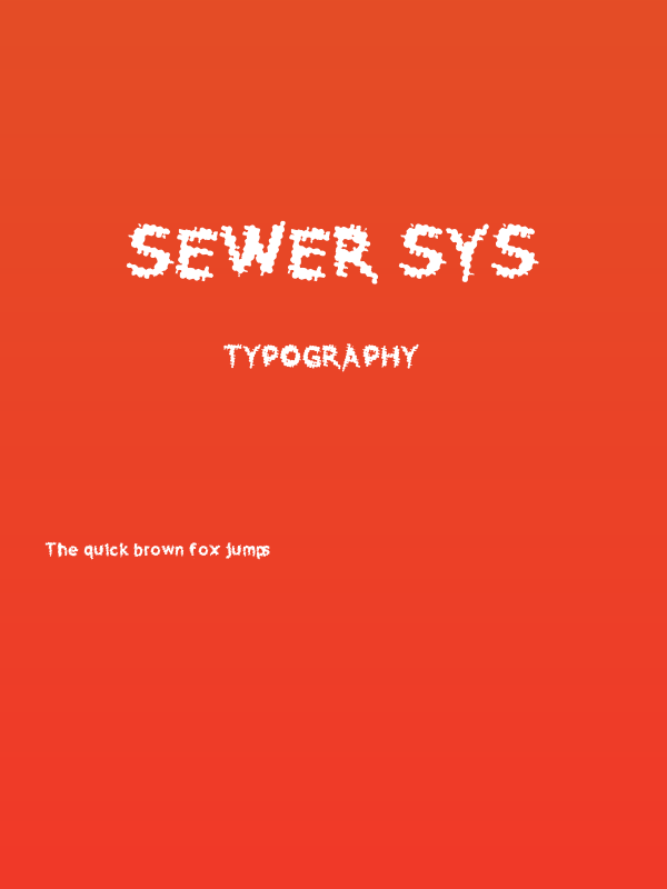 Sewer Sys Poster