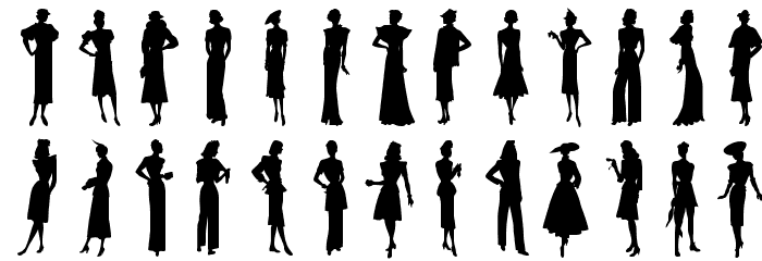 Sewing Patterns 2 Font LOWERCASE