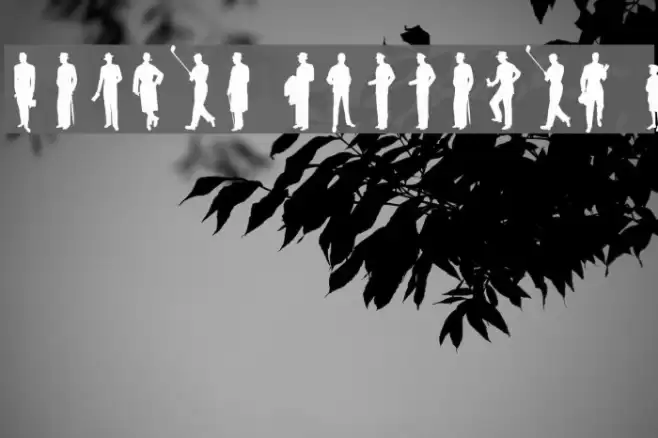 Sewing Patterns 3 Font examples