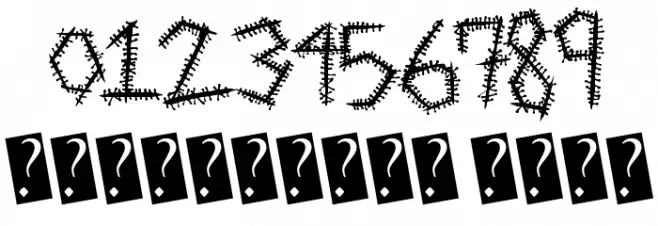 SewnTight フォント その他の文字