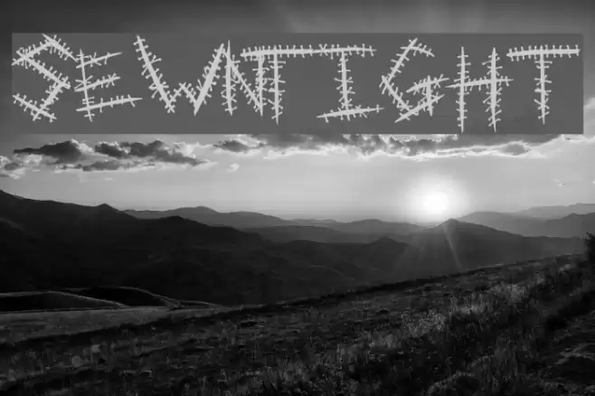 SewnTight フォント examples