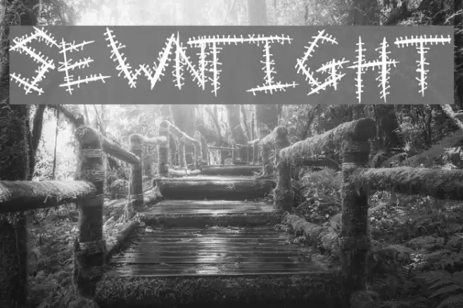 SewnTight フォント examples