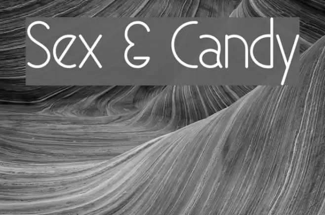 Sex & Candy Font examples