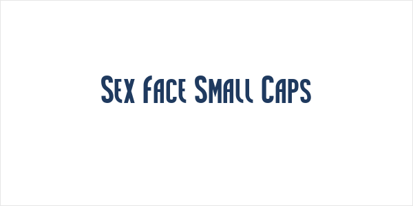 Sex Face Small Caps Logo