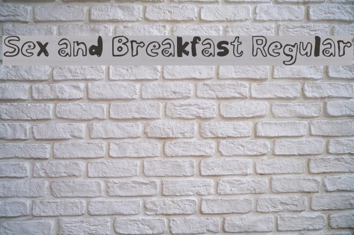 Sex and Breakfast Regular Example 3