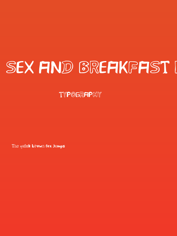 Sex and Breakfast Regular Poster