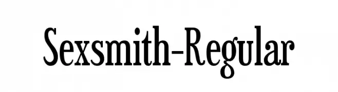 Sexsmith-Regular  Frei Schriftart Herunterladen