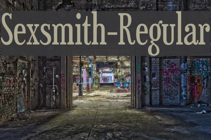 Sexsmith-Regular Font examples