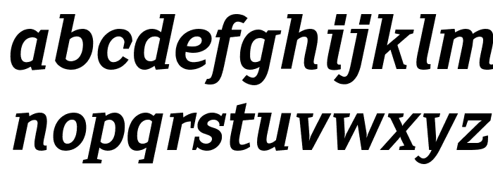 Sextan Bold Italic Font LOWERCASE