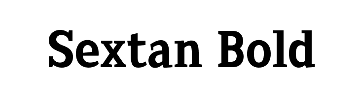 Sextan Bold Font