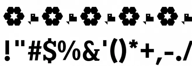 Sextan Bold Font OTHER CHARS