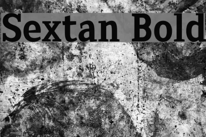 Sextan Bold Font examples