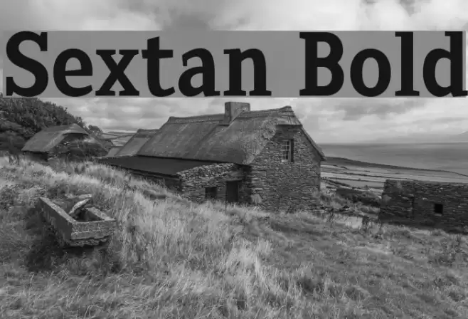Sextan Bold Font examples