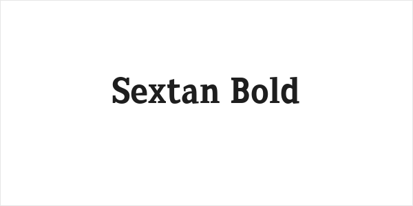 Sextan Bold Logo