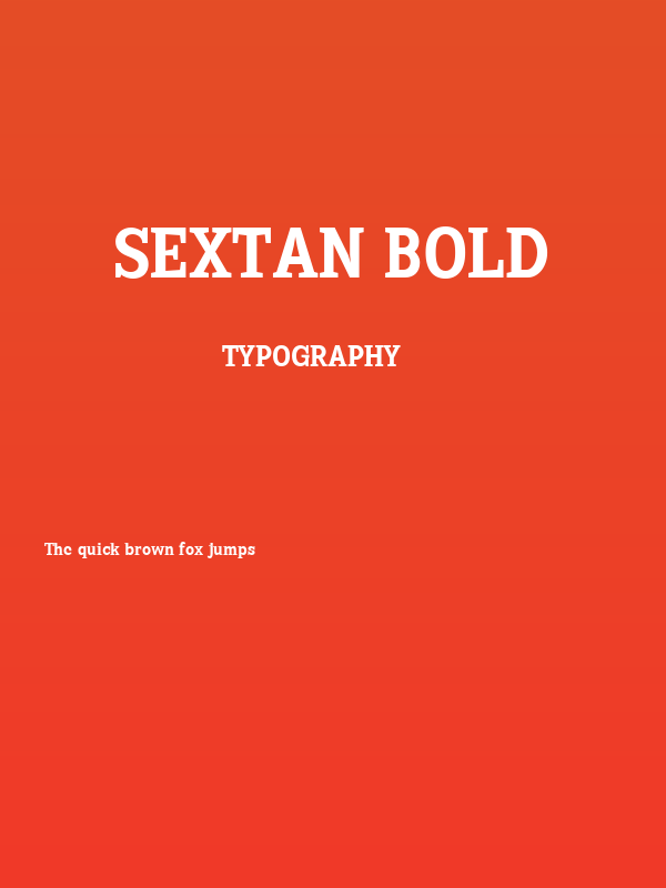 Sextan Bold Poster