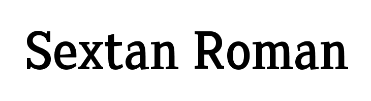 Sextan Roman फ़ॉन्ट