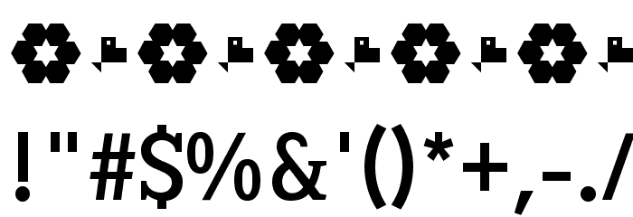 Sextan Roman Font OTHER CHARS