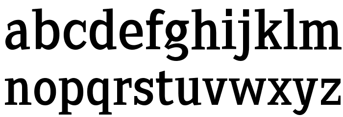 Sextan Roman Font LOWERCASE