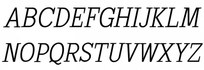 SextanLight-Italic फ़ॉन्ट अपरकेस