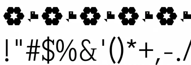 SextanLight Font OTHER CHARS