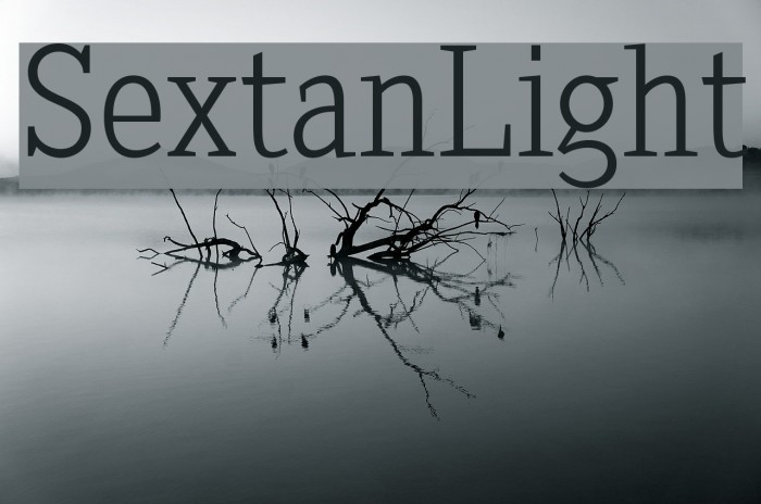 SextanLight Font examples