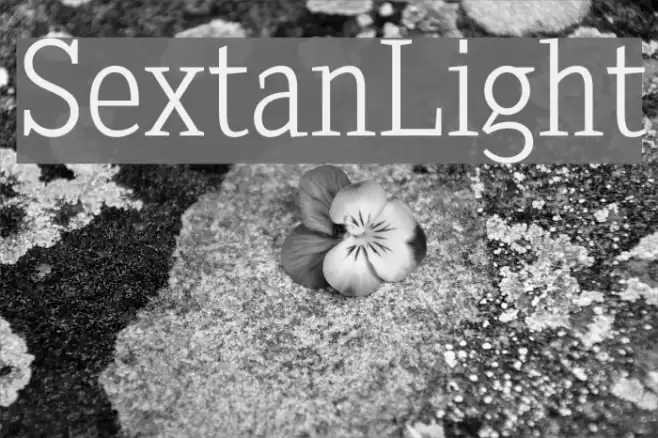 SextanLight Font examples