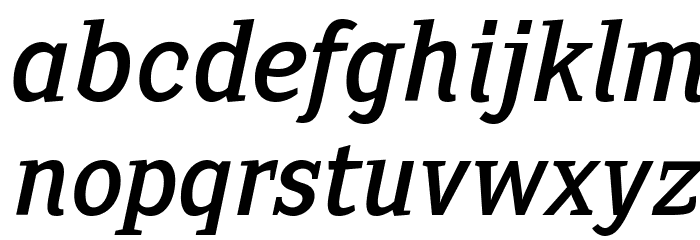SextanRoman-Italic Font LOWERCASE
