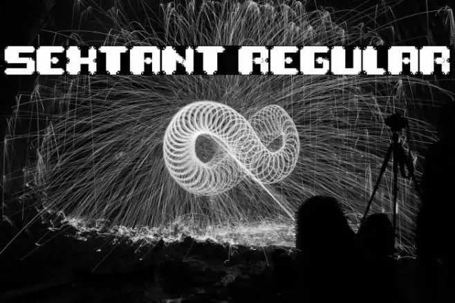 Sextant Regular Font examples