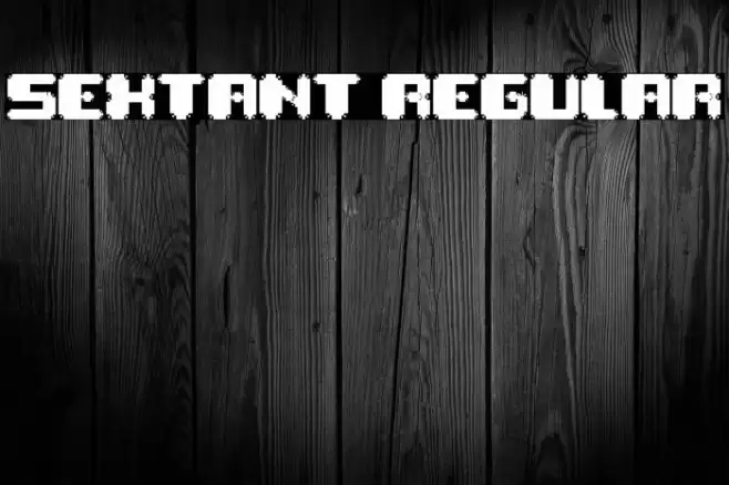 Sextant Regular Font examples