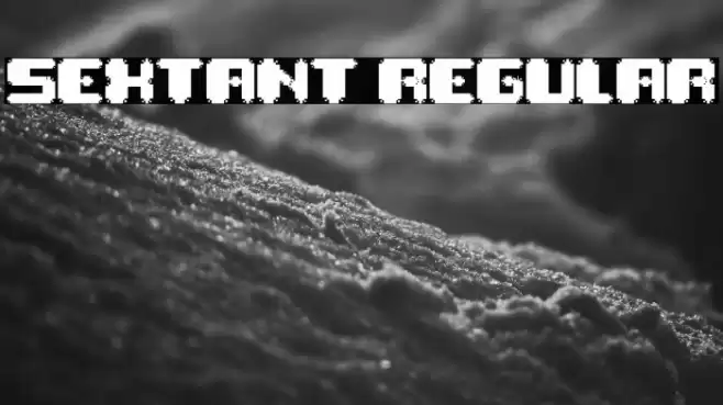 Sextant Regular Font examples