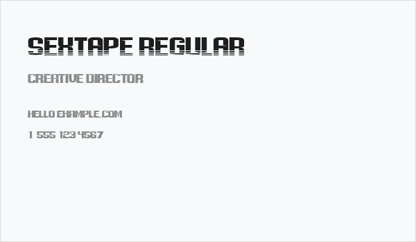 Sextape Regular Business Card