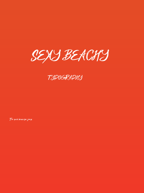 Sexy Beachy Poster