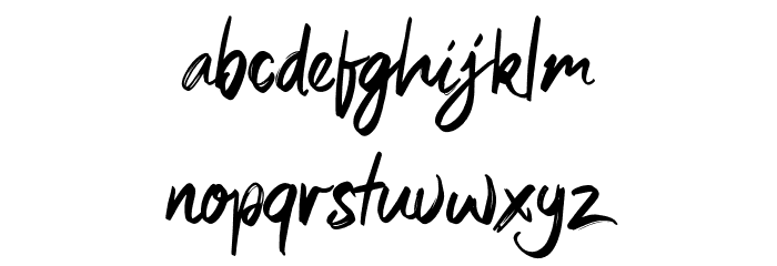 Sexy Beachy Font LOWERCASE