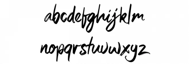 Sexy Beachy Caratteri MINUSCOLO