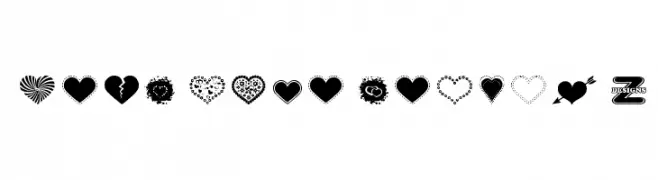 Sexy Love Hearts 2  Fuentes Gratis Descargar